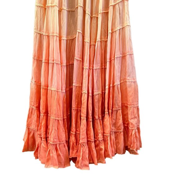All Saints Eva Ombre Skirt, Sunburst Orange, Size 4 US - Picture 5 of 7